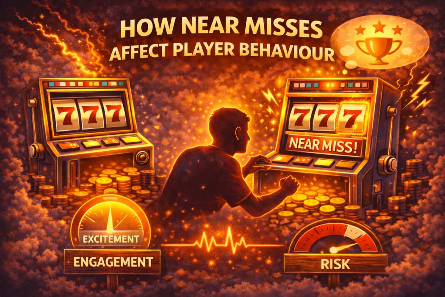 how near misses affect player behaviour - infographic